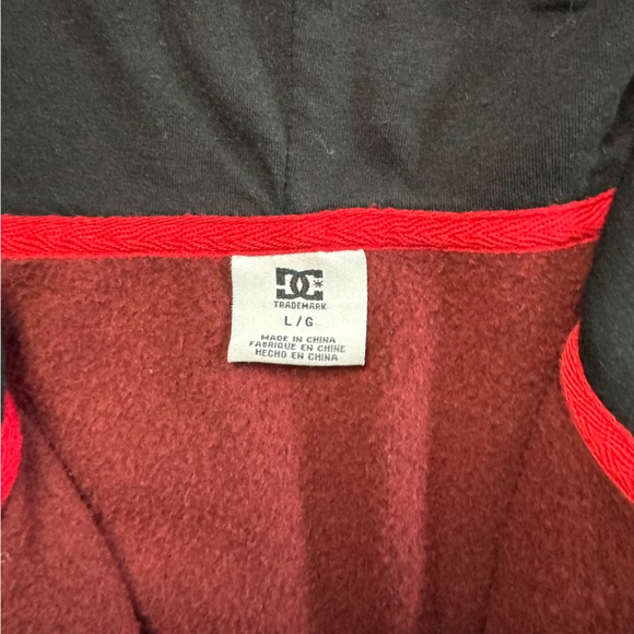DC Red zip up hoodie - Picture 2 of 3